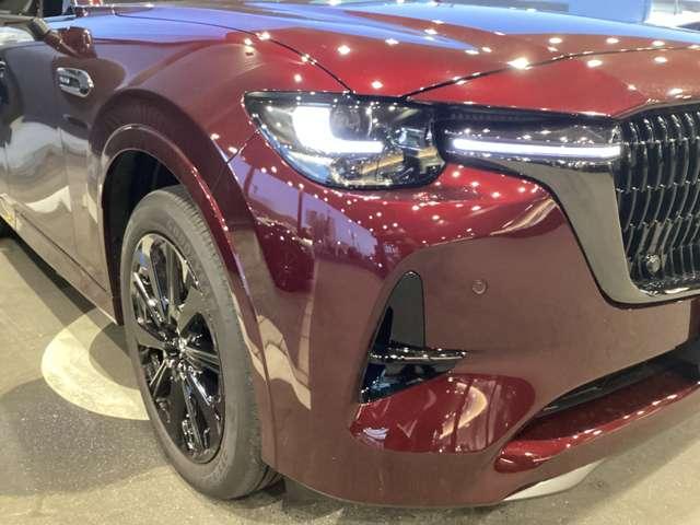 ＣＸ－８０ ３．３　ＸＤハイブリッド　エクスクルーシブ　スポーツ　ディー　試乗車アップ　ナビ　ＥＴＣ　全方位モニター　レーダークルーズ　クリアランスソナー　パワーシート　３列シート　シートヒーター　オートマチックハイビーム　バックカメラ　衝突被害軽減システム　４ＷＤ（9枚目）