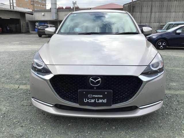 MAZDA2 1.5 15S サンリット シトラス ナビ CD/DVD CarPlay対応 全方位モニタ USB 衝突被害軽減ブレーキ Bluetooth シートヒーター スマートキー アイドリングストップ クリアランスソナー ABS リヤカメラ(6枚目)