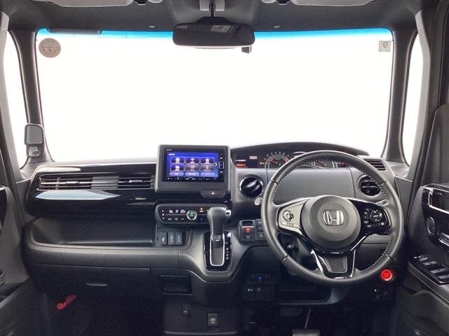 N-BOXカスタム Lターボ メモリーナビ ETC リアカメラ 地デジチューナー 衝突軽減ブレーキサポート LEDヘッドライ アイドリングS ターボエンジン PS カーテンエアバック シートヒータ エアバック USB AAC PW(2枚目)