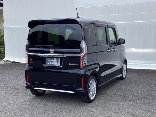 N-BOXカスタム Lターボ メモリーナビ ETC リアカメラ 地デジチューナー 衝突軽減ブレーキサポート LEDヘッドライ アイドリングS ターボエンジン PS カーテンエアバック シートヒータ エアバック USB AAC PW(9枚目)