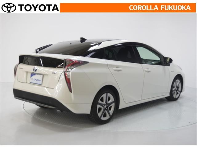 プリウス Sセーフティプラス ツートーン 衝突被害軽減システム メモリーナビ フルセグ ETC バックカメラ ドラレコ CD DVD再生 キーレス スマートキー 盗難防止装置(7枚目)