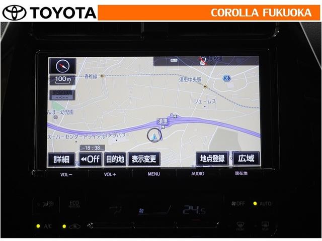 プリウス Sセーフティプラス ツートーン 衝突被害軽減システム メモリーナビ フルセグ ETC バックカメラ ドラレコ CD DVD再生 キーレス スマートキー 盗難防止装置(15枚目)