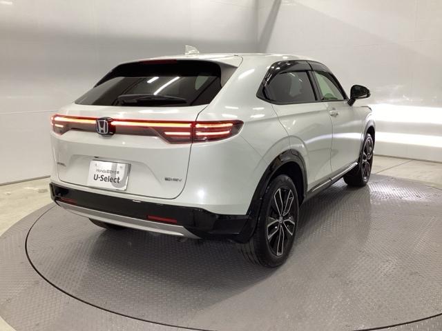 ヴェゼル e:HEVZ 試乗車 メモリーナビ ドラレコ ETC 衝突回避支援ブレーキ機能 スマキ Pトランク フルオートエアコン Dレコ エアバッグ 両席エアバック Rカメ パワーウィンドウ LEDランプ ソナー クルーズC(8枚目)