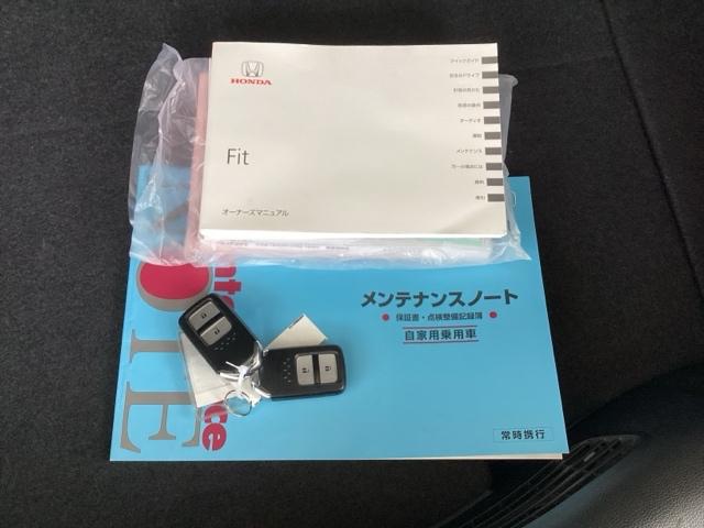 フィット １３Ｇ・Ｌホンダセンシング　純正メモリーナビ　ドラレコ　リアカメラ　地デジフルセグＴＶ　ＥＴＣ車載器　ＤＶＤ再生可　ナビ＆ＴＶ　サイドカーテンエアバック　Ｄレコ　ＵＳＢ　エアバック　パワーウインドウ　記録簿　キーフリーシステム（19枚目）