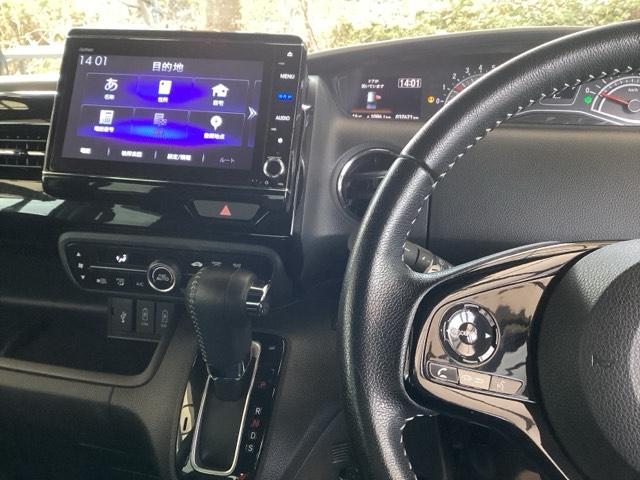 N-BOXカスタム Lターボ 純正ナビ フルセグ リアカメラ 地デジチューナー 衝突軽減ブレーキサポート LEDヘッドライ アイドリングS ターボエンジン PS カーテンエアバック シートヒータ エアバック USB AAC ABS(2枚目)