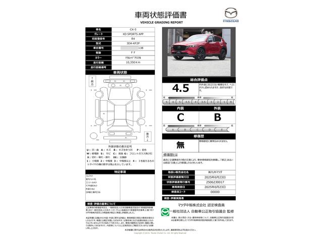 車両状態評価書
