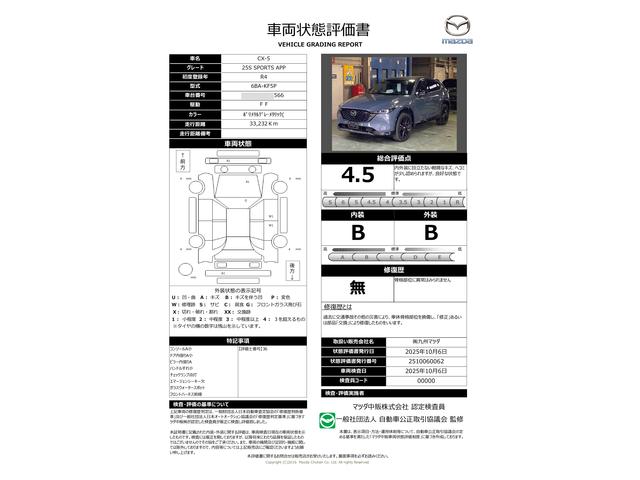 車両状態評価書