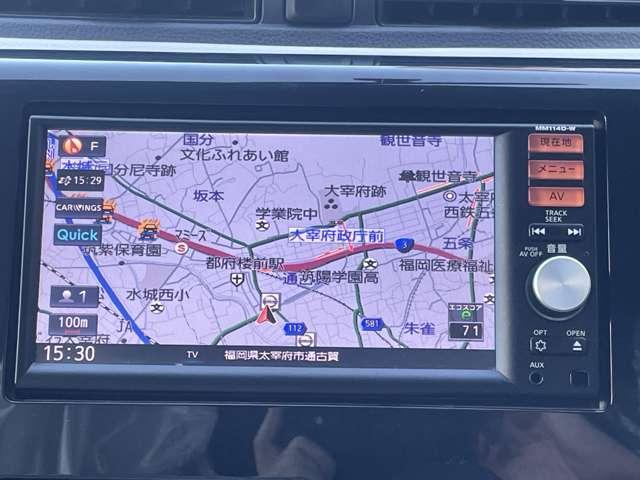 デイズ 660 J 日産純正ナビゲーション フルセグTV CD再 WSRS パワーウィンド ナビ&TV キーフリー ワンオーナー車 記録簿有り SRS PS メモリーナビ AC ワンセグ ABS(4枚目)