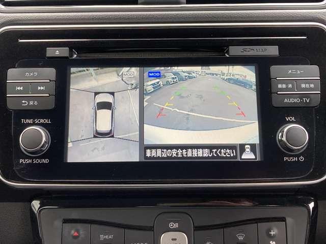 リーフ Ｘ　Ｖセレクション　メーカーナビプロパイ全周囲カメラ　レーダークルコン　３６０°カメラ　踏み間違い防止装置　ＬＥＤランプ　ドライブレコーダー　１オーナー　ＥＴＣ　インテリキー　レーンキープアシスト　サイドエアバッグ　パワーウィンドウ　ＡＢＳ　メモリ－ナビ（7枚目）