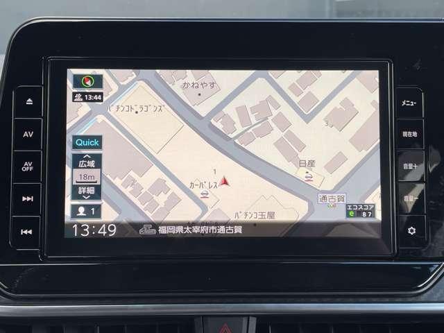 ノート １．２　Ｘ　日産純正９インチナビ・バックカメラ・前後　リアカメラ　衝突被害軽減ブレ－キ　ＥＴＣ付　ＬＥＤヘッドライト　レーンアシスト　インテリジェントキー　ワンオーナー　ドラレコ　整備記録簿　ワンセグＴＶ　ＴＶナビ　サイドカーテンエアバック　メモリーナビ（4枚目）