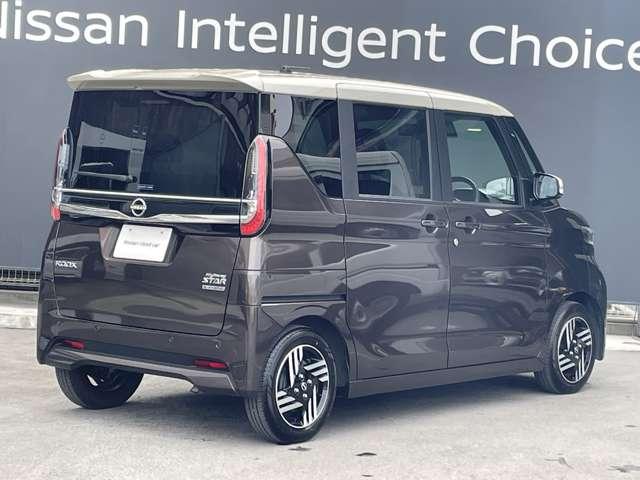 ルークス ６６０　ハイウェイスターＸ　プロパイロット　エディション　弊社社用車ＵＰ・日産純正９インチナビ・プロ　両自動ドア　アダプティブクルコン　アラウンドビュモニター　ブレーキサポート　ワンオ－ナ－　ＷエアＢ　Ａストップ　ハイビームアシスト　Ｂカメラ　ナビ・ＴＶ（2枚目）