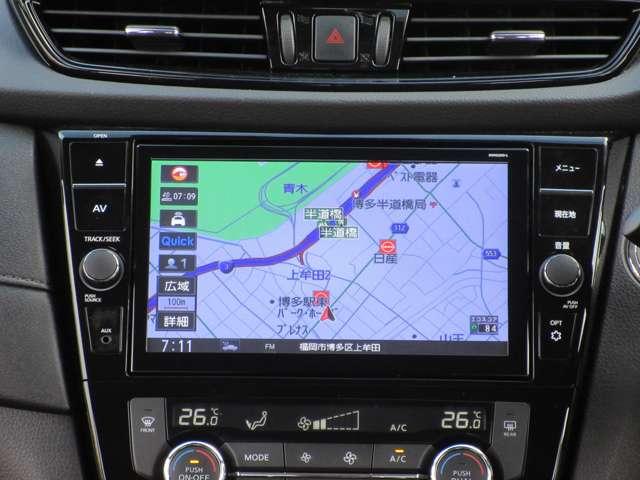 エクストレイル ２．０　２０Ｘｉ　Ｖセレクション　２列車　４ＷＤ　踏み間違い防止　盗難防止　全周囲モニター　オールモード４ＷＤ　ＬＥＤヘッドライト　１オナ　ナビ　アルミ　メモリーナビ　バックモニター　ＡＢＳ　オートエアコン　ドラレコ　クルコン（5枚目）