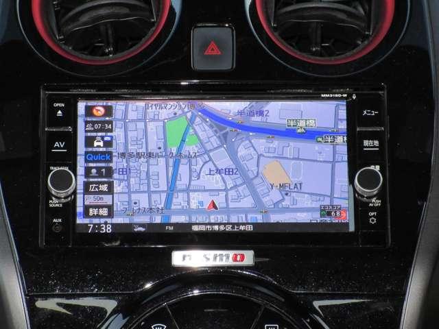 ノート １．２　ｅ－ＰＯＷＥＲ　ＮＩＳＭＯ　ＬＥＤランプ　ワンオーナー車　Ｂカメラ　メモリーナビ付き　レーンアシスト　フルオートエアコン　スマートキープッシュスタート　Ｗエアバッグ　アルミ　キーフリー　ドラレコ　記録簿　サイドカメラ　エアバック（5枚目）