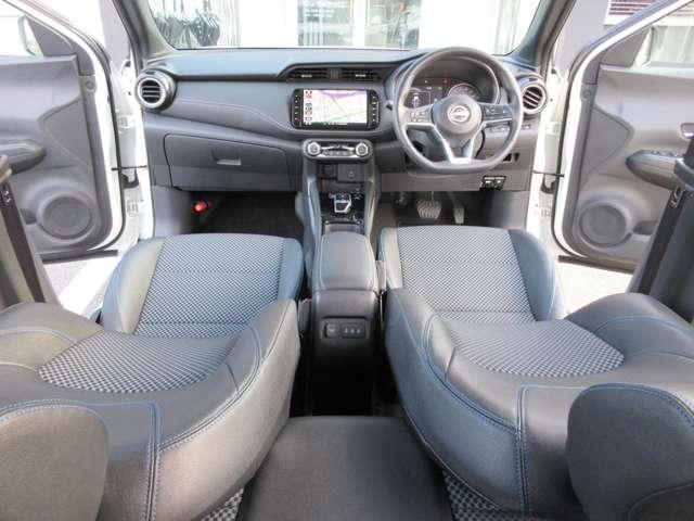 キックス １．２　Ｘ　（ｅ－ＰＯＷＥＲ）　展示　社用車ＵＰ　メモリーナビ　アラモニ　ＡＢＳ　エアコン　パワーウィンドウ　衝突被害軽減ブレーキ　フルセグＴＶ　ＬＥＤヘッドランプ　レーダークルーズコントロール　スマートキー　アルミホイール（3枚目）