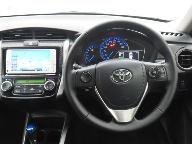 カローラフィールダー ハイブリッドＧ　スマートエントリー　Ａストップ　メンテナンスノート　ワンセグテレビ　助手席エアバック　エアバック　メディアプレイヤー接続　カーテンエアバッグ　ワイヤレスキー　盗難防止　パワーウィンド　横滑防止装置（4枚目）