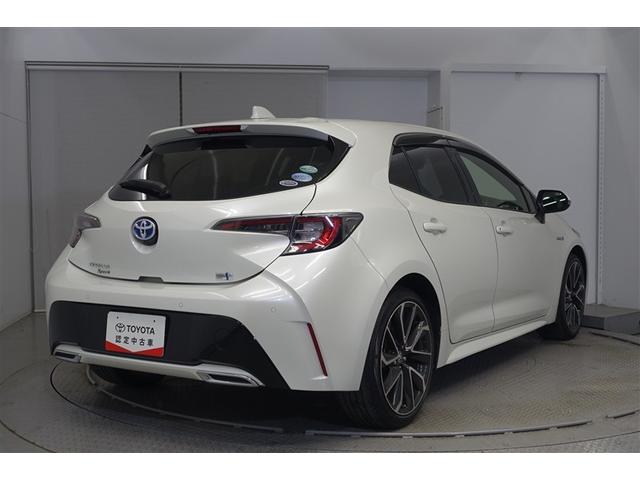 カローラスポーツ ハイブリッドG Z DVD再生可 Bモニター 点検記録簿 スマートキー&プッシュスタート AAC ナビ&TV LED 盗難防止システム アルミホイール エアバッグ ミュージックプレイヤー接続可 ETC 地デジ ABS(3枚目)