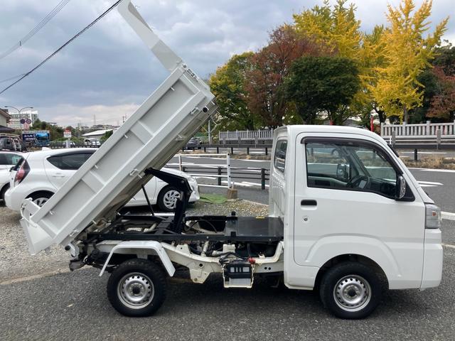 ハイゼットトラック 多目的ダンプ　４ＷＤ　ＰＴＯダンプ　５速マニュアル　ナビテレビ　エアコン　タイヤ４本新品　バッテリー新品　荷台塗装仕上げ済（4枚目）