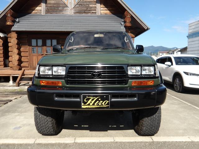 ランドクルーザー80 VXリミテッド 1ナンバー登録・サンルーフ・社外足廻りリフトアップ・HDDナビ&フルセグTV・DVD再生・Bluetooth対応・バックカメラ・角目4灯仕様LEDヘッドライト・社外アルミホイール・M/Tタイヤ・ETC(3枚目)
