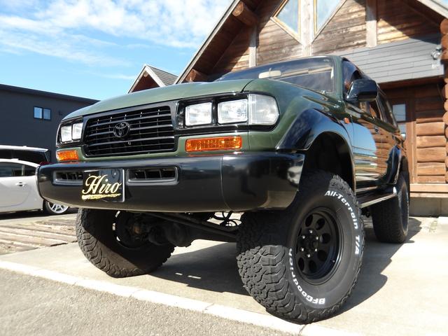 ランドクルーザー80 VXリミテッド 1ナンバー登録・サンルーフ・社外足廻りリフトアップ・HDDナビ&フルセグTV・DVD再生・Bluetooth対応・バックカメラ・角目4灯仕様LEDヘッドライト・社外アルミホイール・M/Tタイヤ・ETC(15枚目)