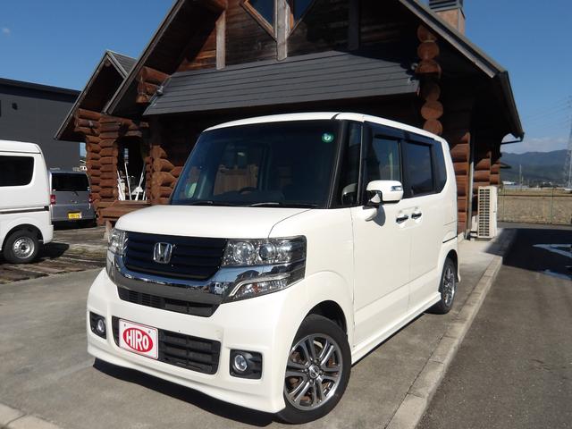 N-BOXカスタム G SSパッケージ 純正インターナビ&TV・DVD再生・Bluetooth対応・バックカメラ・ETC付き・両側パワースライドドア・ステアリングスイッチ・シティブレーキ・HIDヘッドライト・スマートキーレス(2枚目)