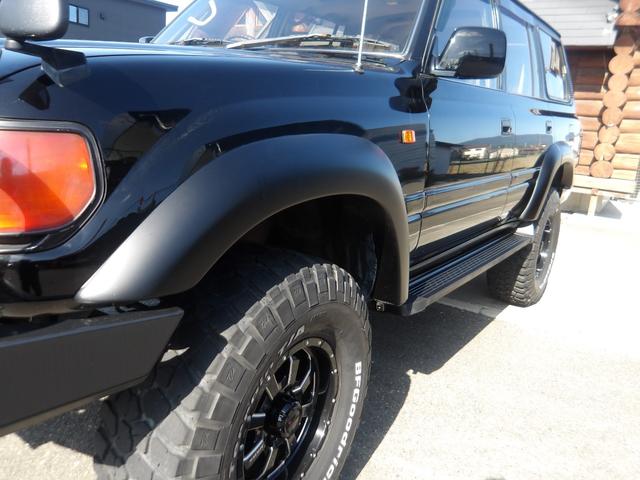 ランドクルーザー８０ ＶＸリミテッド　１ナンバー登録・サンルーフ・ＳＤナビ＆ＴＶ・ＤＶＤ再生・角目４灯仕様ＬＥＤヘッドライト・リフトアップ・社外１６インチアルミ＆ＢＦグッドリッチタイヤ・ＡＲＢバンパー・レザーシートカバー（32枚目）