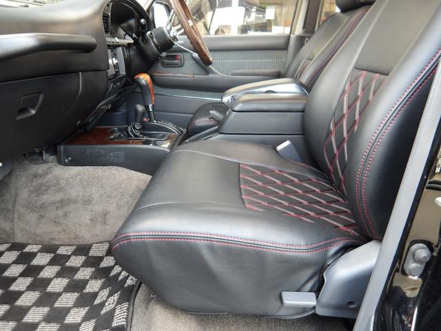 ランドクルーザー８０ ＶＸリミテッド　１ナンバー登録・サンルーフ・ＳＤナビ＆ＴＶ・ＤＶＤ再生・角目４灯仕様ＬＥＤヘッドライト・リフトアップ・社外１６インチアルミ＆ＢＦグッドリッチタイヤ・ＡＲＢバンパー・レザーシートカバー（52枚目）