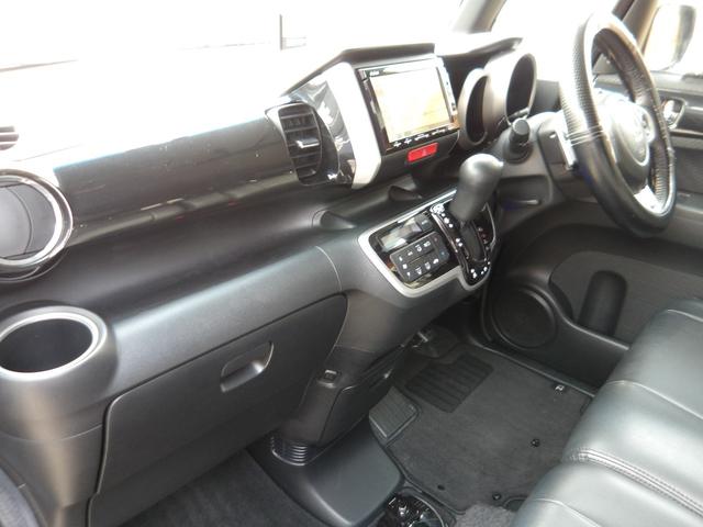 Ｎ－ＢＯＸカスタム Ｇ・ターボパッケージ　純正ナビ＆ＴＶ・ＤＶＤ再生・バックカメラ・両側パワースライドドア・ＨＩＤヘッドライト・ドライブレコーダー・クルーズコントロール・パドルシフト・社外１７インチＡＷ・レザーシートカバー（49枚目）