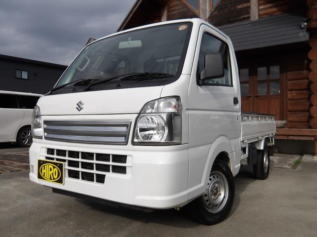 キャリイトラック KCエアコン・パワステ ワンオーナー車・4WD車・エアコン・パワーステアリング・荷台ゴムマット・ヘッドライトレベライザー・横滑り防止・フロントメッキグリル・車検9年7月・取説&保証書&記録簿・キー2個(13枚目)