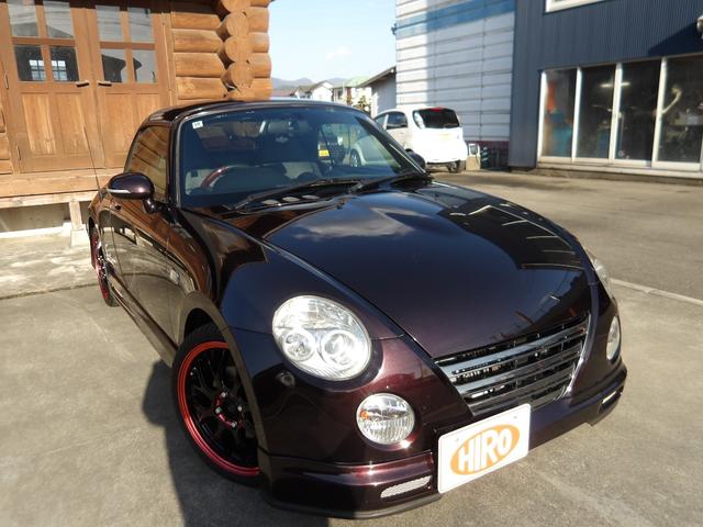 コペン アクティブトップ　ＨＤＤナビ＆フルセグＴＶ・ＤＶＤ再生・ドライブレコーダー・黒レザーシートカバー・社外Ｆ＆Ｓ＆Ｒエアロ・トランクスポイラー・社外１６インチアルミホイール・アルティメットグリル・クリアテール・ＥＴＣ（4枚目）