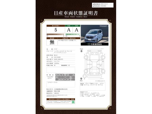 車両状態評価書