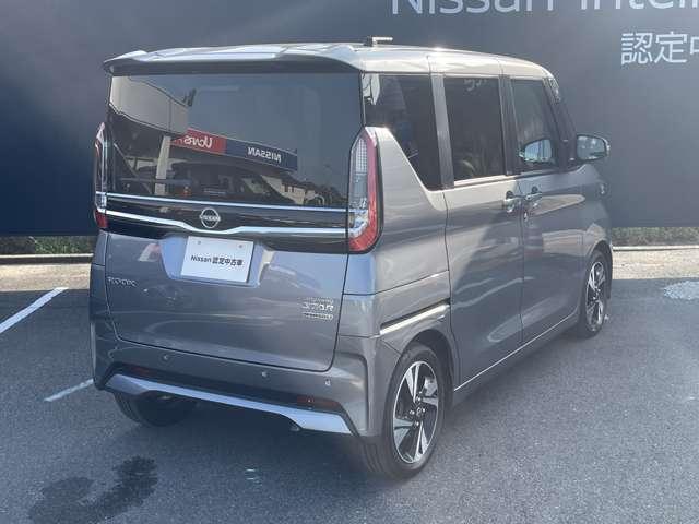 ルークス 660 ハイウェイスターGターボ プロパイロット エディション チタンニウムグレー 日産純正9インチメモ 両側パワードア アラウンドビュ プリクラッシュセーフティー メモリナビ レーンキープ クルコン 展示試乗車UP インテリキ- LEDヘッドライト アイドリングストップ 整備記録簿 AC セキュリティー(2枚目)