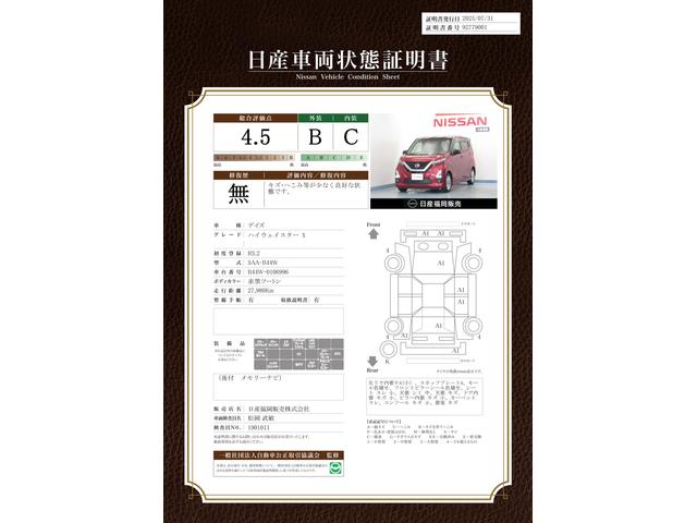 車両状態評価書