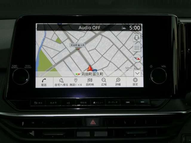 ノート １．２　Ｘ　純正９インチナビ・アラウンドビューモニタ　衝突被害軽減ブレ－キ　全方位カメラ　レーンアシスト　ワンオーナー　整備記録簿　ワンセグＴＶ　ＴＶナビ　サイドカーテンエアバック　メモリーナビ　パワーウィンドウ　オートエアコン　キーレス　ＡＢＳ（6枚目）