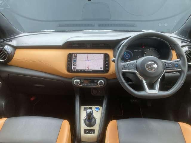 キックス １．２　Ｘ　ツートーン　インテリアエディション　（ｅ－ＰＯＷＥＲ）　カーナビ　ワンオーナ　エアコン　記録簿　メモリーナビ　サイドエアバック　ＡＷ　キーレス　ＡＢＳ　パワーウィンドウ（4枚目）