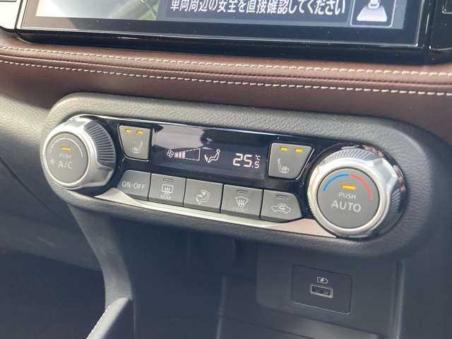 キックス １．２　Ｘ　ツートーン　インテリアエディション　（ｅ－ＰＯＷ　ブラウン内装　当社社用車ＵＰ　純正ナビ　ハイビームアシスト　レーンアシスト　フルセグ　全周囲カメラ　ＬＥＤヘッドランプ　踏み間違い防止　スマートキー　メモリーナビ　オートエアコン　ＡＣＣ　Ｂカメラ（4枚目）