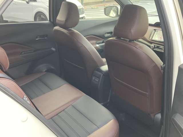 キックス １．２　Ｘ　ツートーン　インテリアエディション　（ｅ－ＰＯＷ　ブラウン内装　当社社用車ＵＰ　純正ナビ　ハイビームアシスト　レーンアシスト　フルセグ　全周囲カメラ　ＬＥＤヘッドランプ　踏み間違い防止　スマートキー　メモリーナビ　オートエアコン　ＡＣＣ　Ｂカメラ（11枚目）