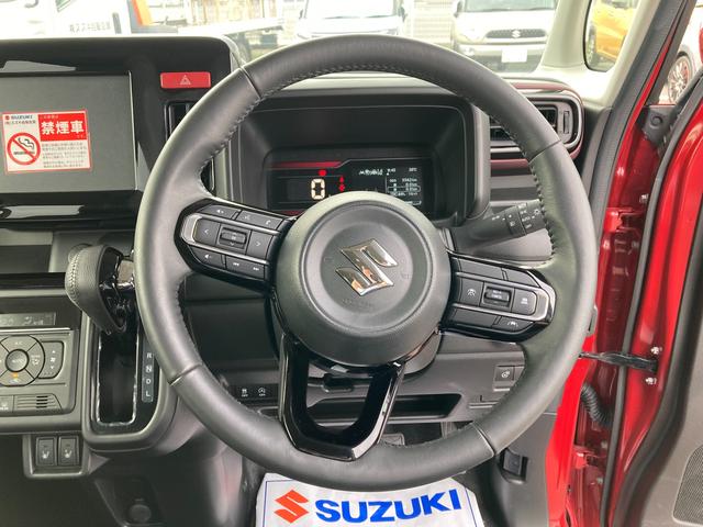 スペーシアカスタム カスタム　ＨＹＢＲＩＤ　ＸＳ　電動パーキングブレーキ　スライドドア　プッシュスタート　シートヒーター　オートエアコン　衝突被害軽減システム　横滑り防止機能　衝突安全ボディ　盗難防止システム　ステアリングヒーター　電動パーキングブレーキ　ブレーキホールド（21枚目）