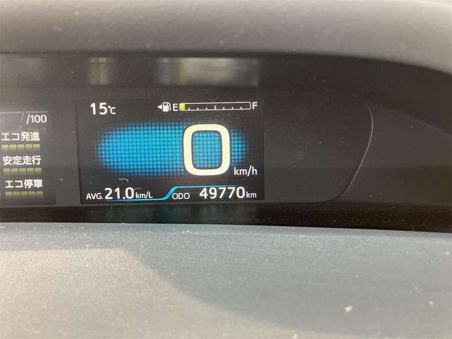 プリウス Ａツーリングセレクション　ＢＬＵＥＴＯＯＴＨ　Ｃソナー　ＵＳＢ入力　シートＨ　レーンキープ　スマキー　イモビライザー　バックモニター　クルコン　ＬＥＤヘッドライト　ＤＶＤ視聴可　ＥＴＣ　ナビＴＶ　メモリーナビゲーション　ＡＡＣ（56枚目）