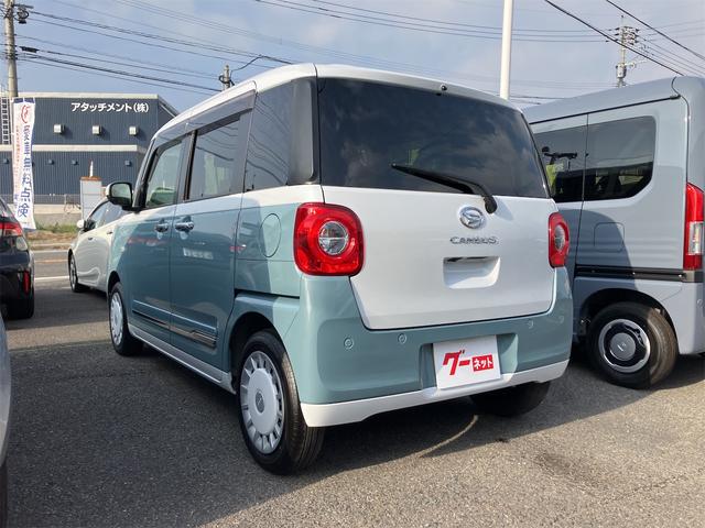 ムーヴキャンバス ストライプスG 全周囲カメラ 両側電動スライドドア ナビ TV クリアランスソナー 衝突被害軽減システム オートライト LEDヘッドランプ スマートキー アイドリングストップ 電動格納ミラー シートヒーター(17枚目)