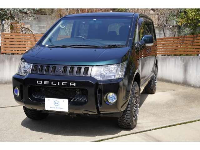 デリカＤ：５ Ｄ　パワーパッケージ　ディーゼルターボ／４ＷＤ／新品アルミタイヤ／リフトアップ／ルミ／新品ホワイトレタータイヤ／純正フロントプロテクター／ＨＩＤライト／腰下ブラック塗装／マットブラックグリル／ナビ、フルセグＴＶ（18枚目）