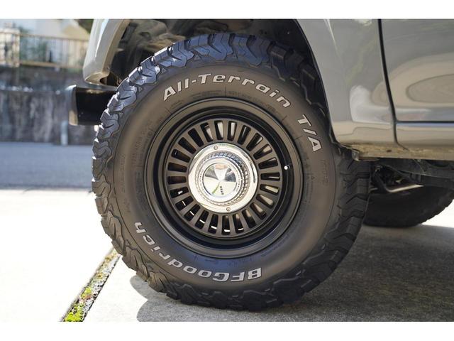 ランドクルーザープラド TX L/C78フェイス丸目換装 クァンタムグレー 各所マットブラック L/C70仕様 Frバンパー 専用Rrバンパー 一式 TOYOTAグリル DEANカリフォルニア16インチAW BFグッドリッチ(8枚目)