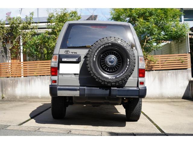 ランドクルーザープラド TX L/C78フェイス丸目換装 クァンタムグレー 各所マットブラック L/C70仕様 Frバンパー 専用Rrバンパー 一式 TOYOTAグリル DEANカリフォルニア16インチAW BFグッドリッチ(19枚目)