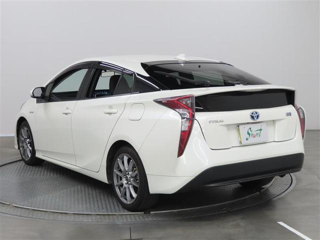 プリウス Ｓ　１年保証　フルセグ　メモリーナビ　ＤＶＤ再生　ミュージックプレイヤー接続可　バックカメラ　横滑防止装置　ＥＴＣ　ドラレコ　ＬＥＤヘッドランプ　アイドリングストップ　社外アルミ　スマートキー（5枚目）