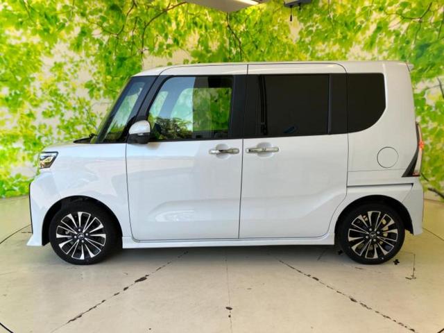 タント カスタムＲＳ　新品タイヤ／保証書／純正　ＳＤナビ／スマートアシスト（トヨタ・ダイハツ）／両側電動スライドドア／シートヒーター　前席／パノラマモニター／車線逸脱防止支援システム／シート　ハーフレザー　全周囲カメラ（2枚目）