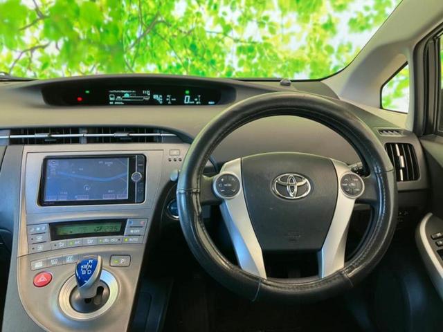 プリウス Ｓ　新品タイヤ／保証書／純正　ＳＤナビ／Ｂｌｕｅｔｏｏｔｈ接続／ＥＴＣ／ＥＢＤ付ＡＢＳ／横滑り防止装置／アイドリングストップ／バックモニター／フルセグＴＶ／エアバッグ　運転席／エアバッグ　助手席（5枚目）