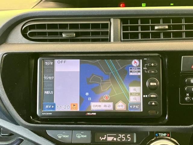 アクア Ｓ　新品タイヤ／保証書／社外　ＳＤナビ／ＥＢＤ付ＡＢＳ／横滑り防止装置／アイドリングストップ／ワンセグＴＶ／エアバッグ　運転席／エアバッグ　助手席／キーレスエントリー／オートエアコン／パワーステアリング（6枚目）