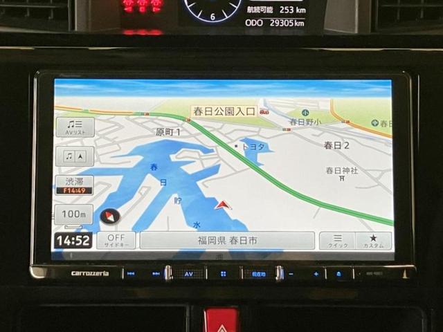 ルーミー カスタムＧ－Ｔ　新品タイヤ／保証書／社外　９インチ　メモリーナビ／スマートアシスト（トヨタ・ダイハツ）／両側電動スライドドア／車線逸脱防止支援システム／ドライブレコーダー　社外／ヘッドランプ　ＬＥＤ／ＥＴＣ　ドラレコ（6枚目）