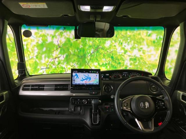 Ｎ－ＢＯＸカスタム Ｌ・ターボスタイルプラスブラック　新品タイヤ／保証書／純正　９インチ　ＳＤナビ／衝突安全装置／両側電動スライドドア／シートヒーター／車線逸脱防止支援システム／シート　ハーフレザー／ドライブレコーダー　純正／ヘッドランプ　ＬＥＤ　禁煙車（4枚目）