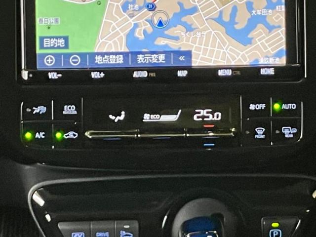 プリウス Ａツーリングセレクション　新品タイヤ／エアロ／保証書／純正　９インチ　ＳＤナビ／衝突安全装置／シートヒーター／車線逸脱防止支援システム／シート　合皮／パーキングアシスト　自動操舵／ドライブレコーダー　社外　衝突被害軽減システム（10枚目）