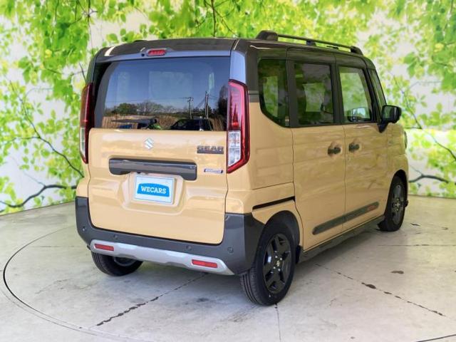 スペーシアギア ハイブリッドＸＺターボ　保証書／純正　９インチ　メモリーナビ／デュアルカメラブレーキサポート（スズキ）／両側電動スライドドア／シートヒーター　前席／全方位モニター／車線逸脱防止支援システム／ヘッドランプ　ＬＥＤ　ターボ（3枚目）